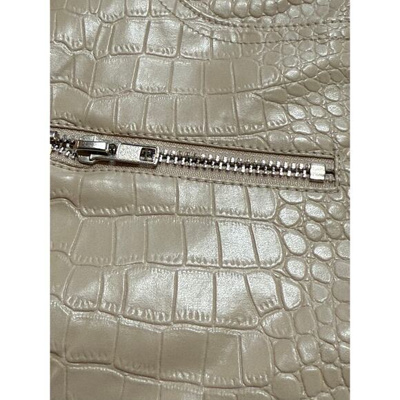 FASHION NOVA FAUX  ALLIGATOR LEATHER TAN WOMEN SIZE LARGE G V - Picture 6 of 6